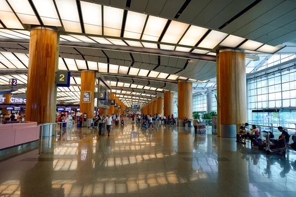 Interior del aeropuerto de Changi — Foto de Stock