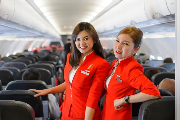 AirAsia crew members — Stock Photo, Image