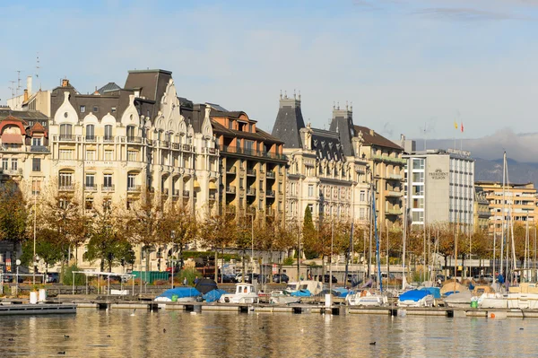 Vista do lago geneva — Fotografia de Stock