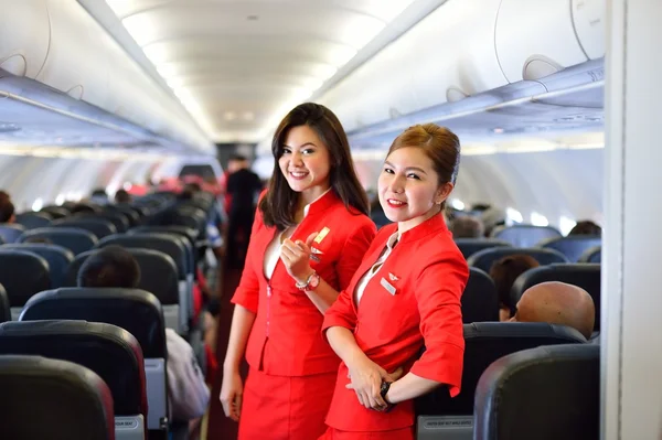 AirAsia crew members — Stock Photo, Image