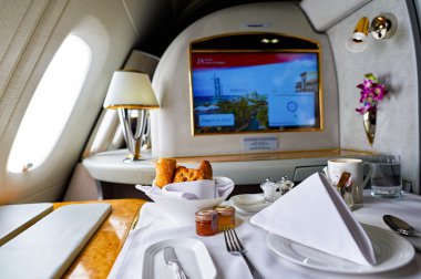 Emirlikleri Airbus A380 içinde
