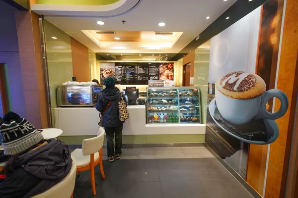 Wnętrze McCafe w Hong Kongu — Zdjęcie stockowe