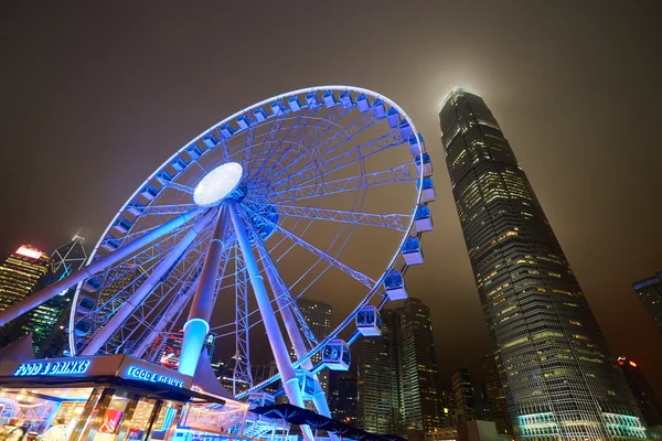 Hongkong på natten — Stockfoto