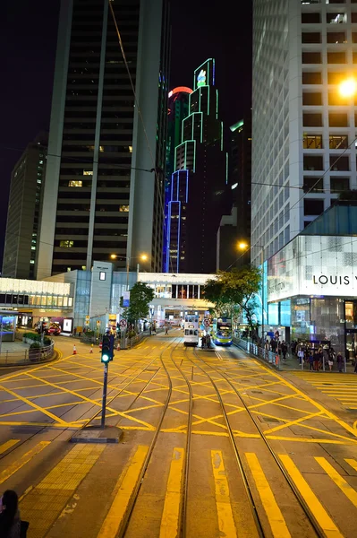 Hongkong bei Nacht — Stockfoto