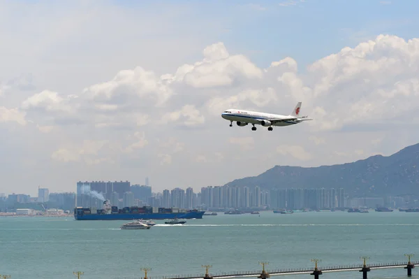 Aeromobile Air China atterraggio — Foto Stock