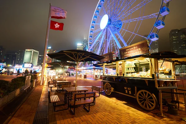 Hongkong bei Nacht — Stockfoto