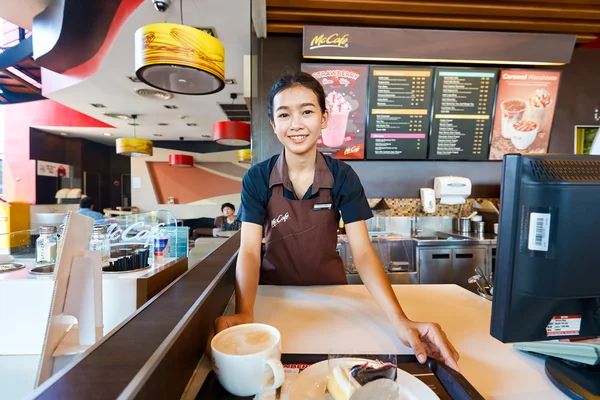 Trabajador de McCafé en Tailandia —  Fotos de Stock