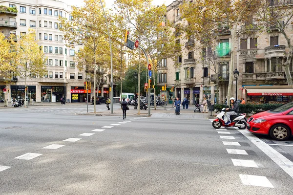 Street of Barcelona, Spanien — Stockfoto