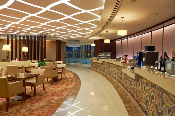 Emiraten eerste class-lounge — Stockfoto