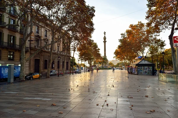 Street of Barcelona, Spanien — Stockfoto