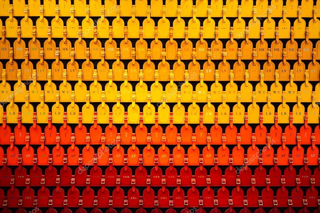 Download Louis Vuitton Print Orange Wallpaper