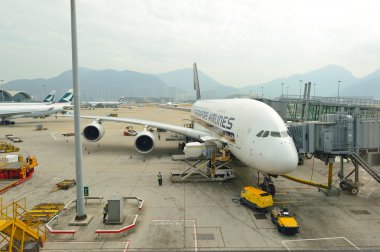 Singapur Havayolları'na ait Airbus A380