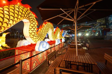 Dönme dolap Hong Kong çevresinde 