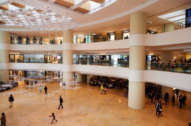 Hong Kong 'daki alışveriş merkezi.