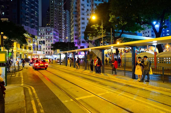 Hong Kong 's nachts — Stockfoto