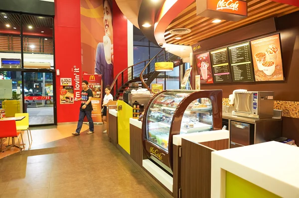 Interior of McCafe in Thailand — Stock Photo, Image