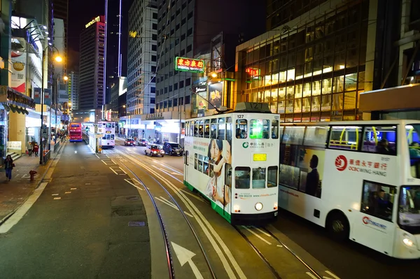 Hongkong bei Nacht — Stockfoto