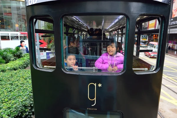 Double-decker tramway