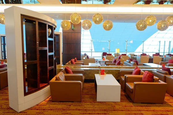 Emiraten business class-lounge — Stockfoto