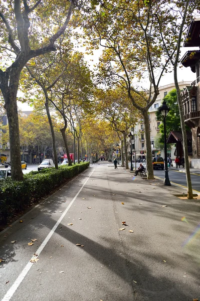 Street of Barcelona, Spanien — Stockfoto