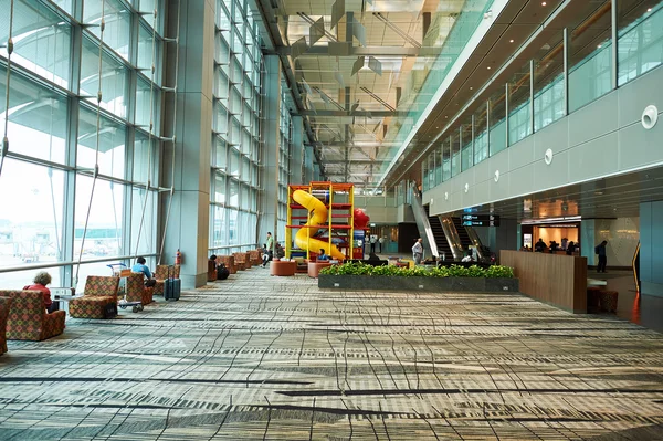 Interno dell'aeroporto Changi — Foto Stock