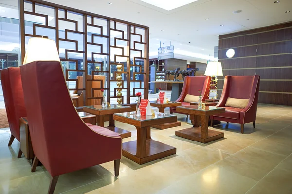 Emiraten eerste class-lounge — Stockfoto