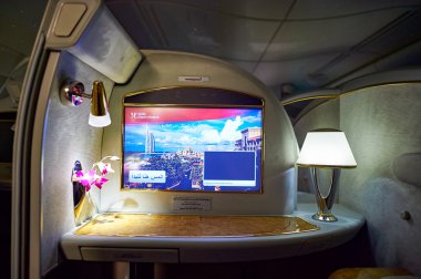 Emirlikleri Airbus A380 içinde