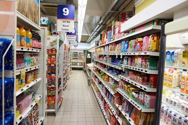 Obchod s potravinami v Singapuru — Stock fotografie