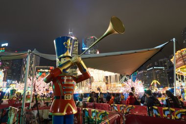 Dönme dolap Hong Kong çevresinde 