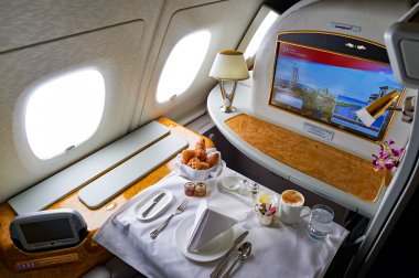 Emirlikleri Airbus A380 içinde