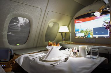 Emirlikleri Airbus A380 içinde