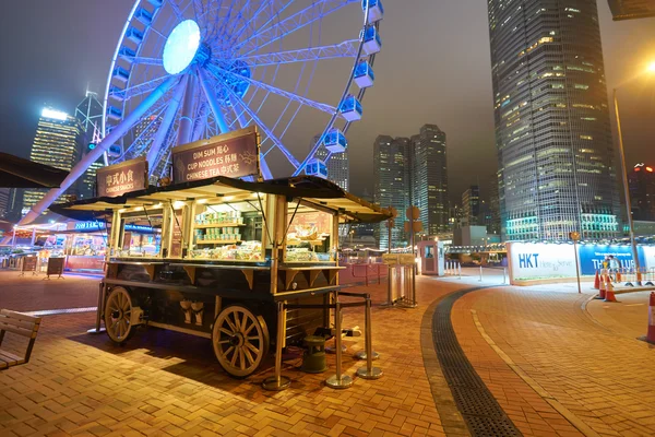 Zona cercana a Ferris Wheel en Hong Kong — Foto de Stock