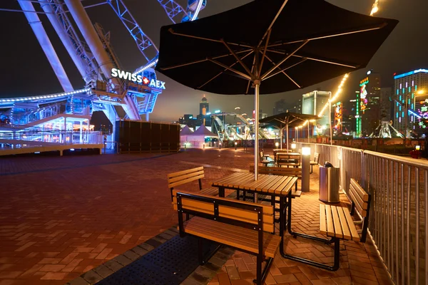 Area intorno a Ruota panoramica a Hong Kong — Foto Stock