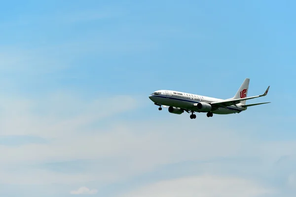 Aeronave Air China aterragem — Fotografia de Stock