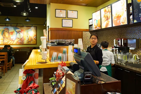 Café Starbucks en Shenzhen — Foto de Stock