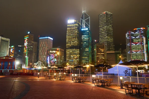 Hong Kong di notte — Foto Stock