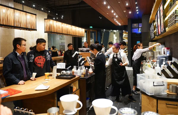 Starbucks Cafe Shenzhen — Stok fotoğraf