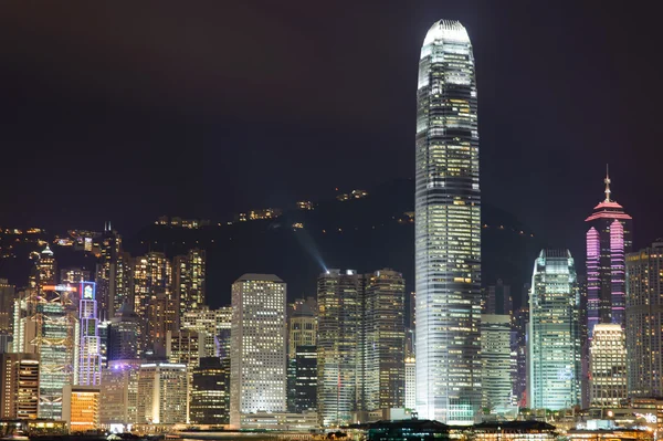 Hongkong på natten — Stockfoto