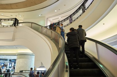 Hong Kong 'daki alışveriş merkezi.