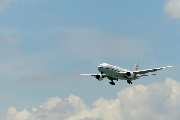 Aeronave Air China aterragem — Fotografia de Stock
