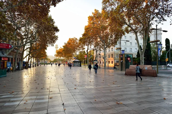 Street of Barcelona, Spanien — Stockfoto