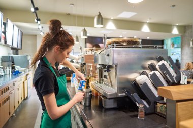 İşçi Starbucks Cafe