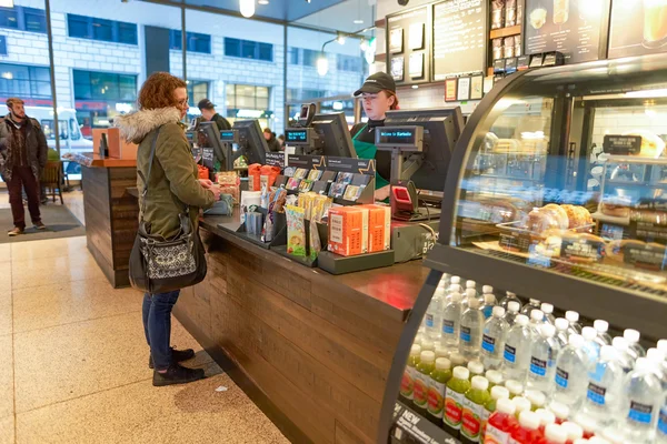 Starbucks Cafe em Chicago — Fotografia de Stock