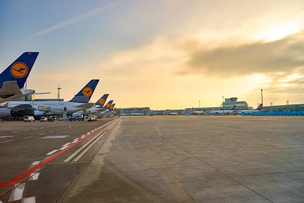 Pohled na Frankfurt Letiště — Stock fotografie