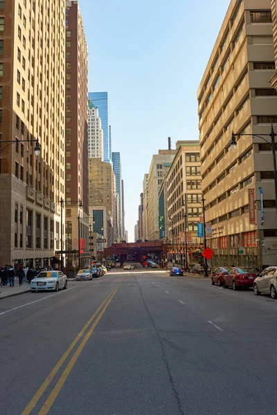 昼間でシカゴの通り — ストック写真