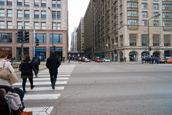 Utcán a Chicago, a nappali — Stock Fotó