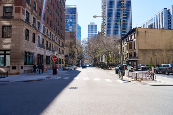 Улица Чикаго днем
