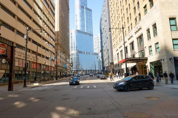 Street of Chicago at daytime — Stock Photo, Image