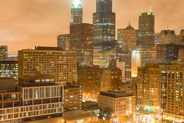 Willis Tower geceleri — Stok fotoğraf