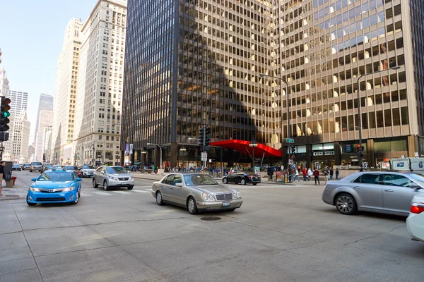 Straße von Chicago bei Tag — Stockfoto